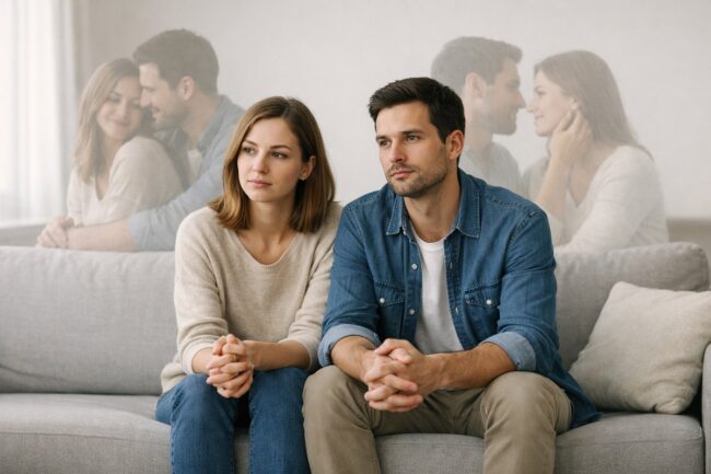 uomo-donna-pensierosi-su-divano